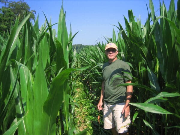 Alan designing the maze